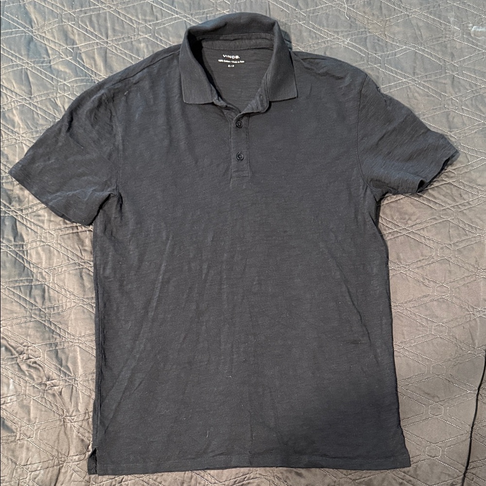 Vince Charcoal Polo Shirt